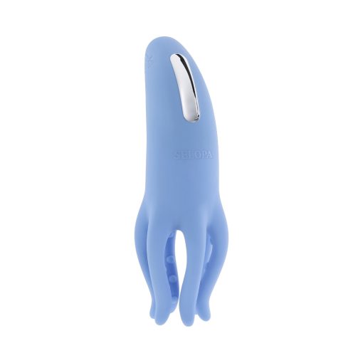 Selopa Tentacle Tickler Rechargeable Silicone Flexible Bead Vibrator Blue - Image 4