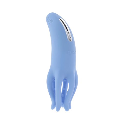 Selopa Tentacle Tickler Rechargeable Silicone Flexible Bead Vibrator Blue - Image 5
