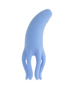 Selopa Tentacle Tickler Rechargeable Silicone Flexible Bead Vibrator Blue