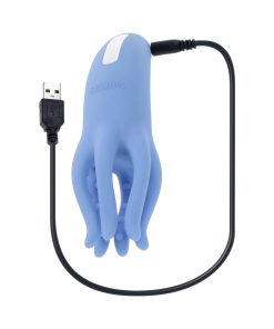 Selopa Tentacle Tickler Rechargeable Silicone Flexible Bead Vibrator Blue