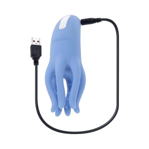 Selopa Tentacle Tickler Rechargeable Silicone Flexible Bead Vibrator Blue - Image 9