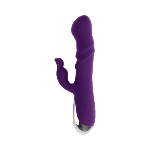 Playboy Bunny Punch Rabbit Vibrator – Twirling, Rechargeable, Purple - Image 2