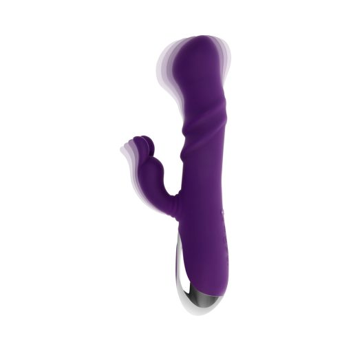 Playboy Bunny Punch Rabbit Vibrator – Twirling, Rechargeable, Purple - Image 3