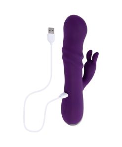 Playboy Bunny Punch Rabbit Vibrator – Twirling, Rechargeable, Purple