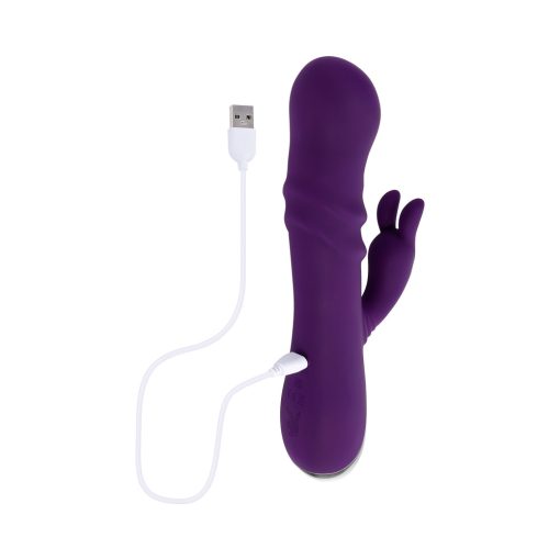 Playboy Bunny Punch Rabbit Vibrator – Twirling, Rechargeable, Purple - Image 8