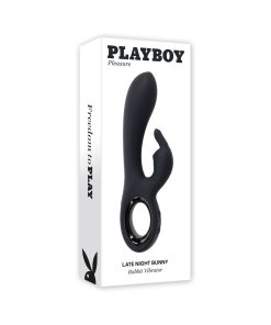 Playboy Late Night Bunny – Rechargeable Dual Vibrator with Rabbit Stimulator