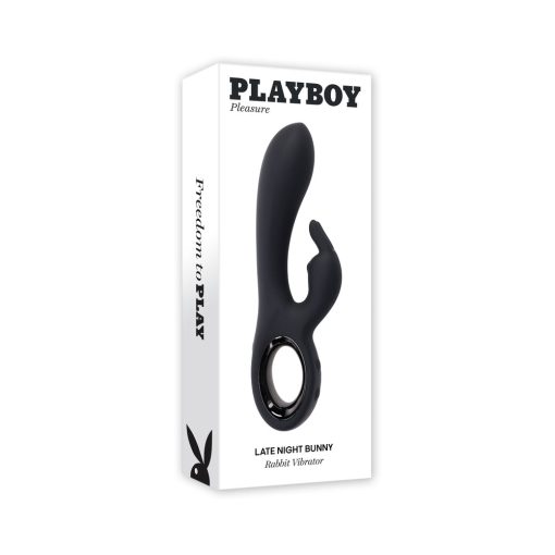 Playboy Late Night Bunny – Rechargeable Dual Vibrator with Rabbit Stimulator