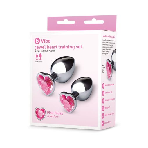 B-Vibe Jewel Metal Training Plug Set