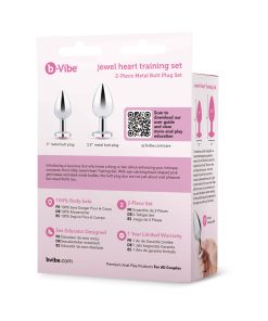 B-Vibe Jewel Metal Training Plug Set