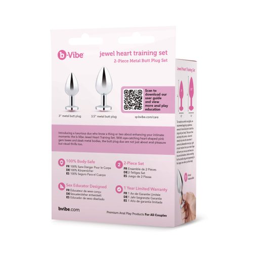 B-Vibe Jewel Metal Training Plug Set - Image 12
