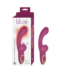 Blaze Heat-Up Thumper Massager Eggplant