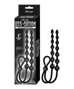 Ass-Sation Dual Silicone Anal Beads Black