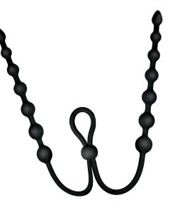 Ass-Sation Dual Silicone Anal Beads Black