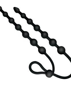 Ass-Sation Dual Silicone Anal Beads Black