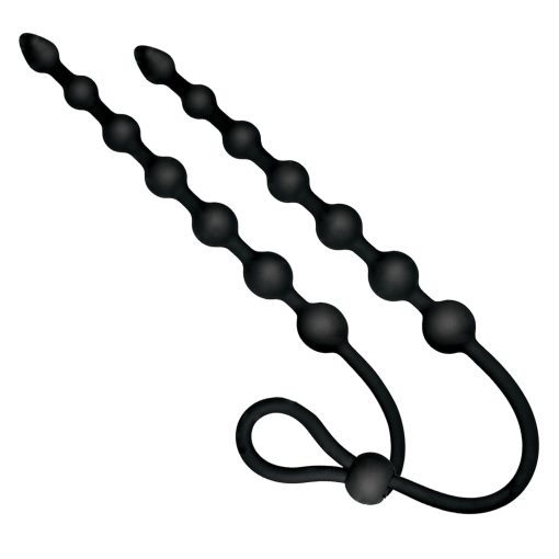 Ass-Sation Dual Silicone Anal Beads Black - Image 4