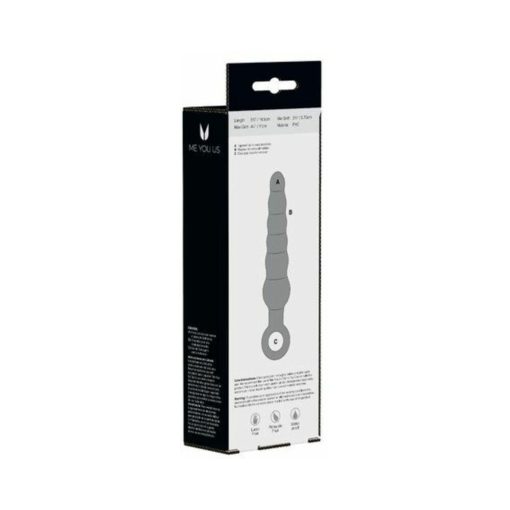 Me You Us Rippled Wand Anal Teaser Plug Black - Image 3