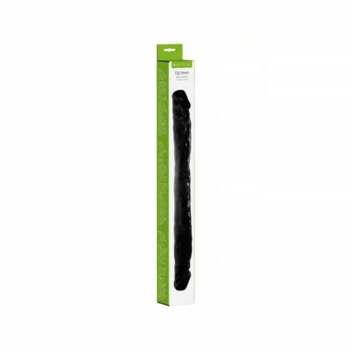Me You Us Eighteen Double Dong 18 In. Double Ended Dildo Black