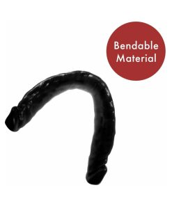 Me You Us Eighteen Double Dong 18 In. Double Ended Dildo Black