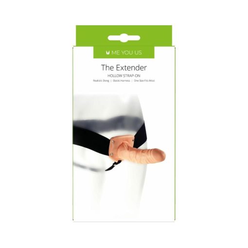 Me You Us The Extender Hollow Strap-On Vanilla - Image 3