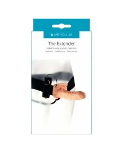 Me You Us The Extender Vibrating Hollow Strap-On Vanilla