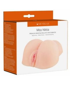 Me You Us Miss Nikita Premium Vibrating Realistic Masturbator Vanilla