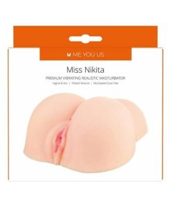 Me You Us Miss Nikita Premium Vibrating Realistic Masturbator Vanilla
