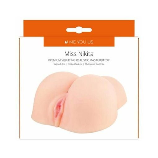 Me You Us Miss Nikita Premium Vibrating Realistic Masturbator Vanilla - Image 9