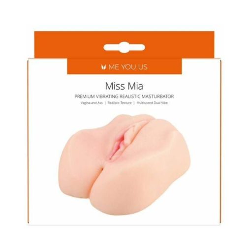 Me You Us Miss Mia Premium Vibrating Realistic Masturbator Vanilla - Image 8