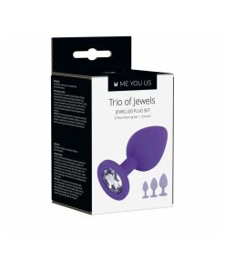 Me You Us Trio Of Jewels 3-Piece Training Plug Set Purple
