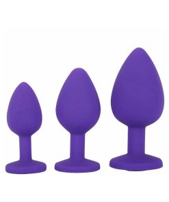 Me You Us Trio Of Jewels 3-Piece Training Plug Set Purple