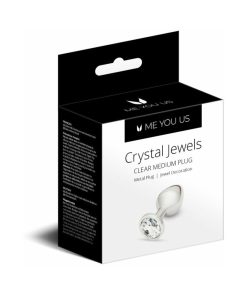 Me You Us Crystal Jewels Metal Plug Clear M