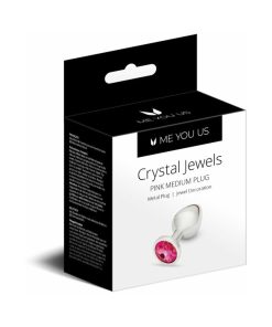 Me You Us Crystal Jewels Metal Plug Pink M