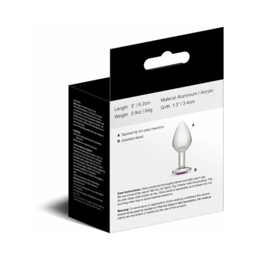 Me You Us Crystal Jewels Metal Plug Purple M - Image 4