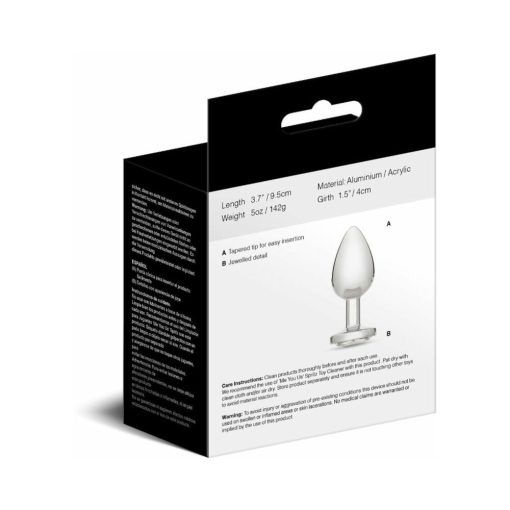Me You Us Crystal Jewels Metal Plug Clear L - Image 4