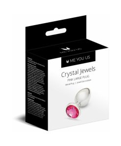 Me You Us Crystal Jewels Metal Plug Pink L
