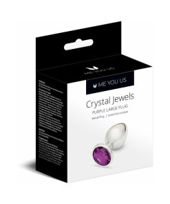 Me You Us Crystal Jewels Metal Plug Purple L