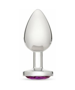 Me You Us Crystal Jewels Metal Plug Purple L