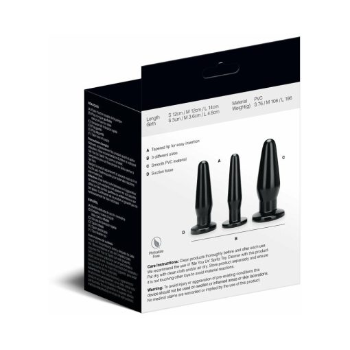 Me You Us Anal Training Kit 3-Piece Plug Set - Image 3