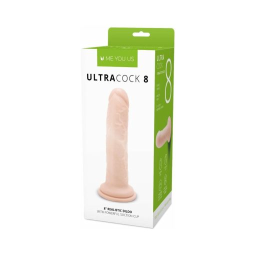 Me You Us Ultra Cock 8 In. Realistic Dildo Vanilla
