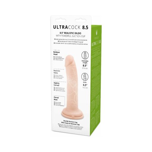 Me You Us Ultra Cock 8.5 In. Realistic Dildo Vanilla - Image 5