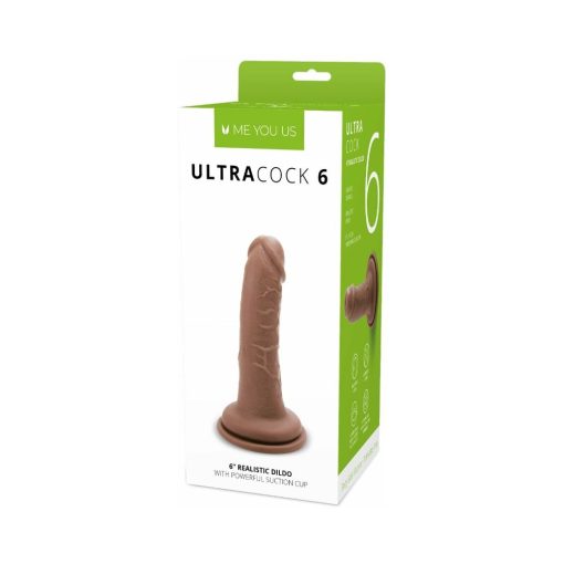 Me You Us Ultra Cock 6 In. Realistic Dildo Caramel
