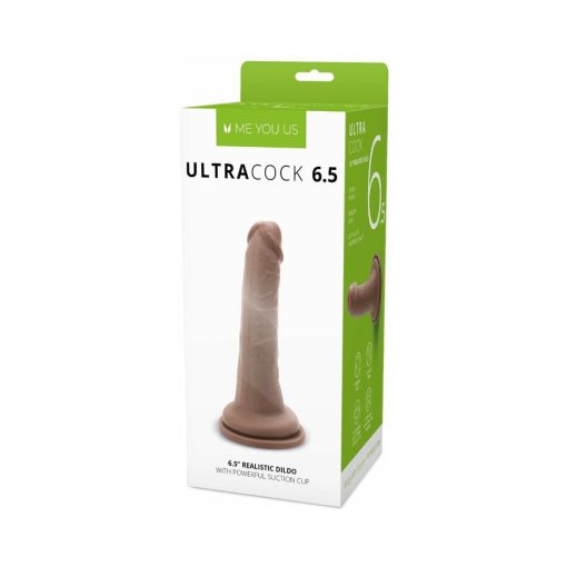 Me You Us Ultra Cock 6.5 In. Realistic Dildo Caramel