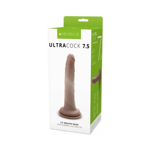 Me You Us Ultra Cock 7.5 In. Realistic Dildo Caramel