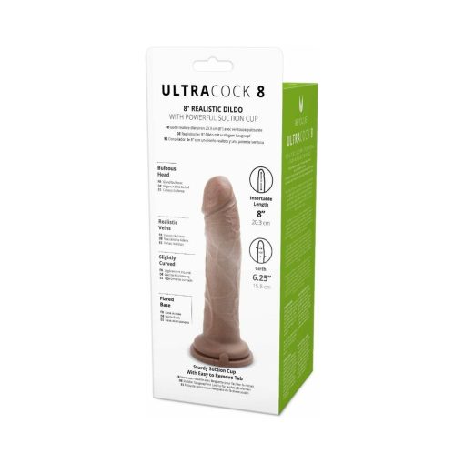 Me You Us Ultra Cock 8 In. Realistic Dildo Caramel - Image 5