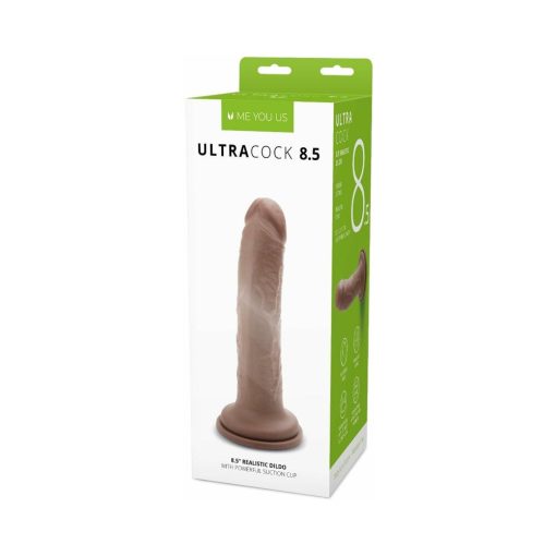 Me You Us Ultra Cock 8.5 In. Realistic Dildo Caramel