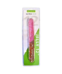Me You Us Ultra Cock 12 In. Jelly Double Ended Dildo Pink