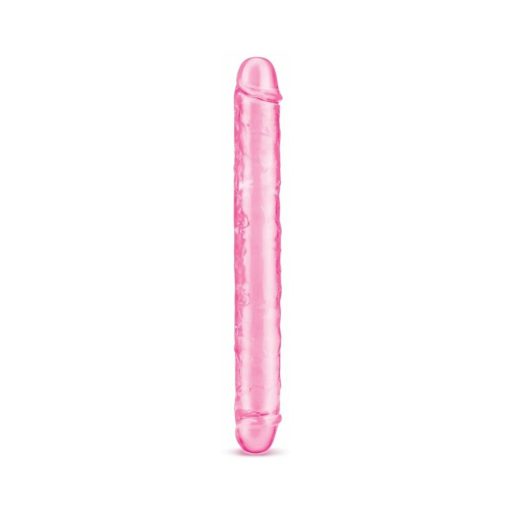Me You Us Ultra Cock 12 In. Jelly Double Ended Dildo Pink - Image 2