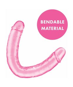 Me You Us Ultra Cock 12 In. Jelly Double Ended Dildo Pink