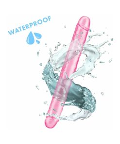 Me You Us Ultra Cock 12 In. Jelly Double Ended Dildo Pink