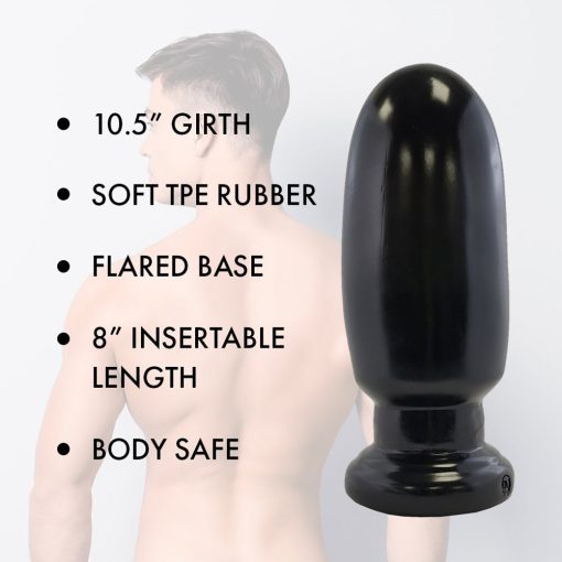Prowler Red Thud 8 In. Anal Plug Black - Image 2